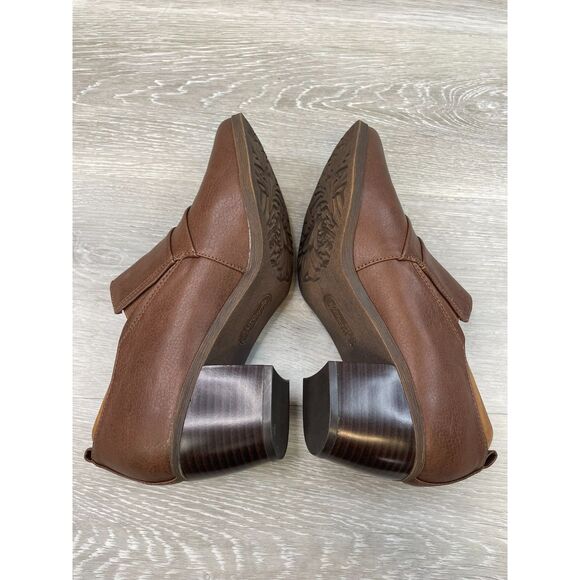 Eurosoft By Sofft Ashby Women's Boot Brown Leather 9.5 Bootie Ankle Casual Shoes - Picture 5 of 11